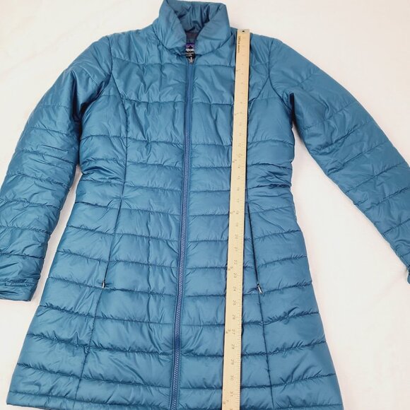Patagonia Women's Teal Blue Stormdrift Puffer Liner Coat Quilted Parka Jacket M - Picture 9 of 11